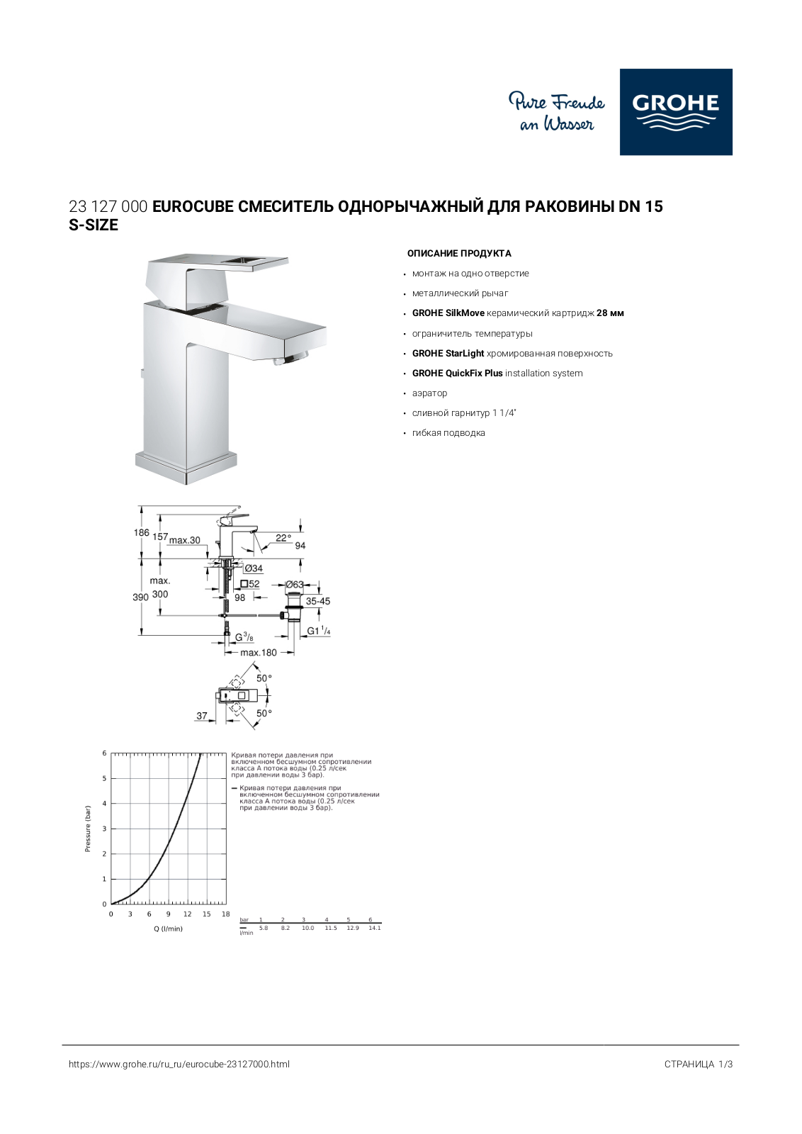 Grohe 23127000 User guide