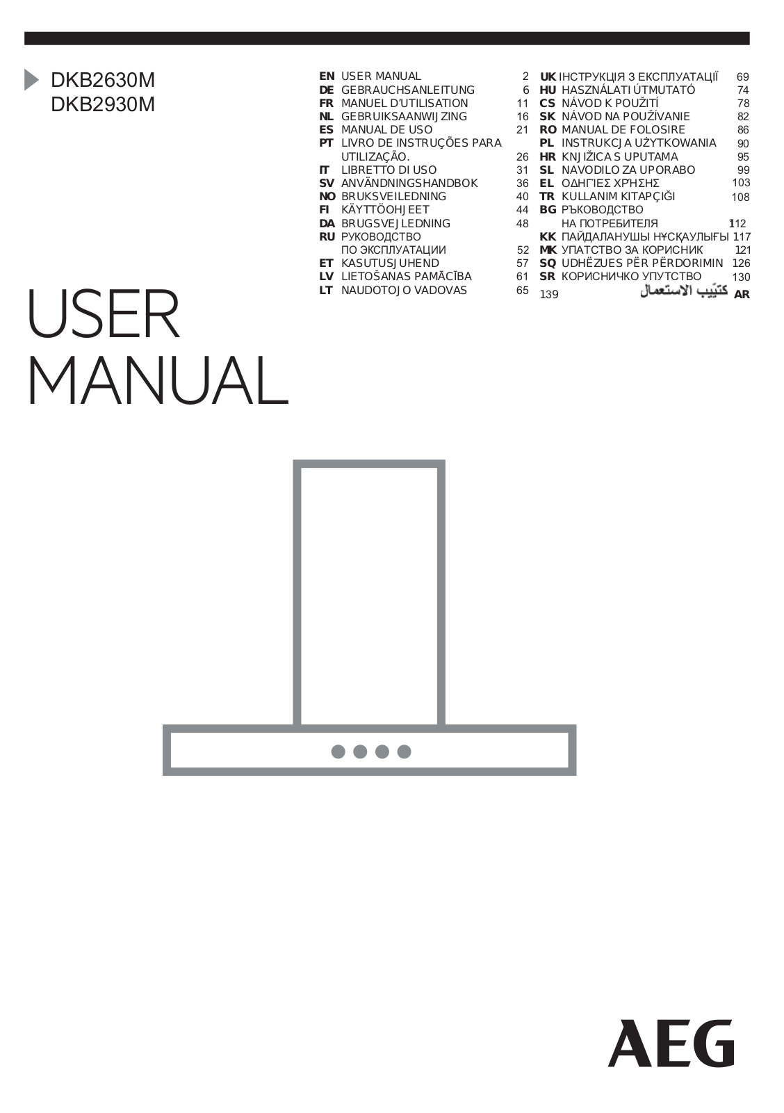 AEG DKB2630M operation manual