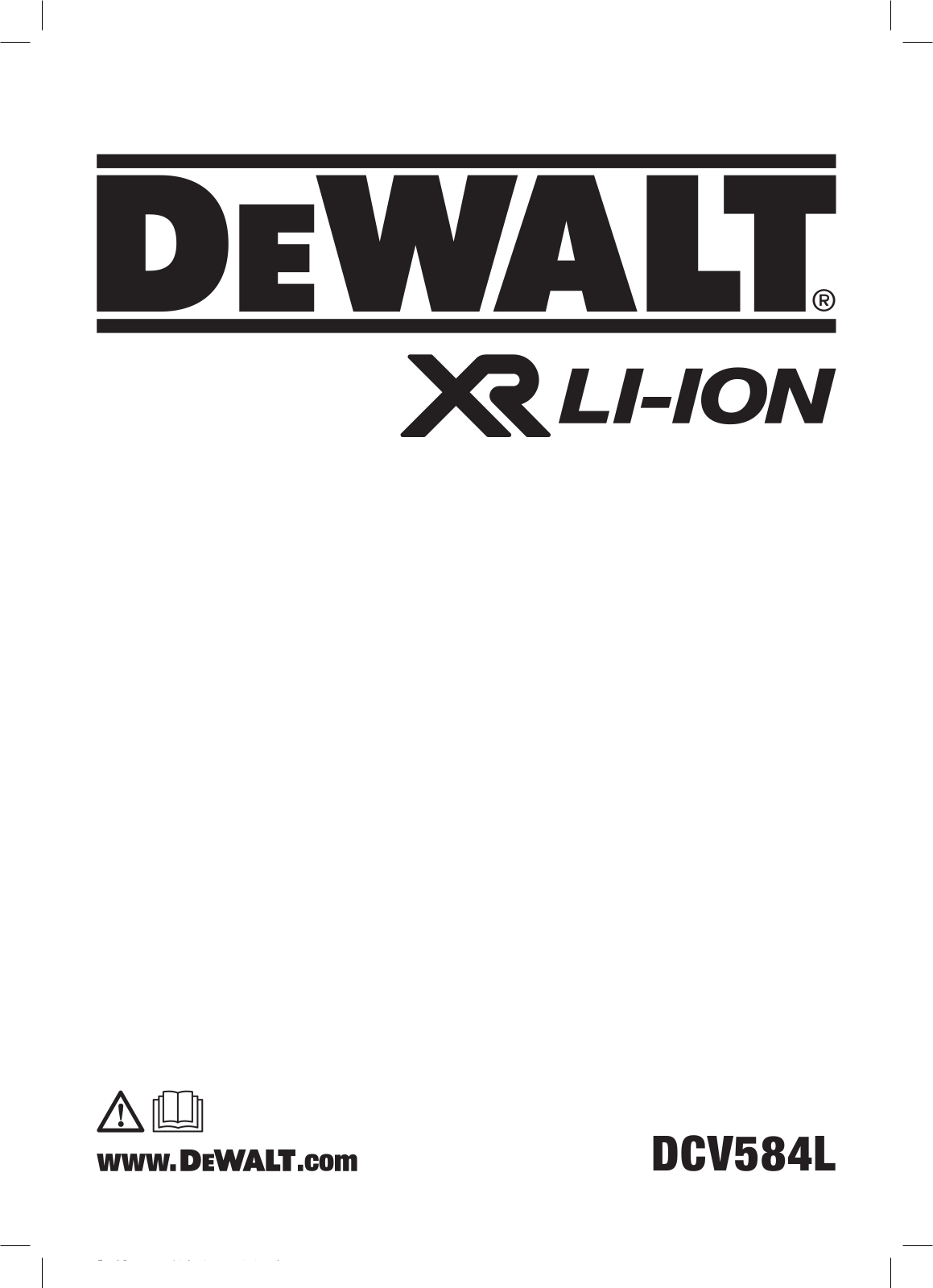 DeWALT DCV584L User manual