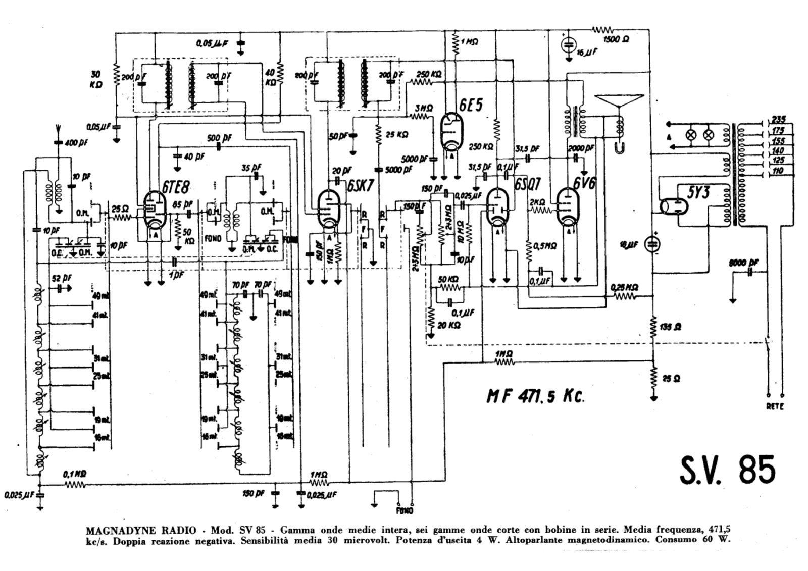 Magnadyne sv85 schematic