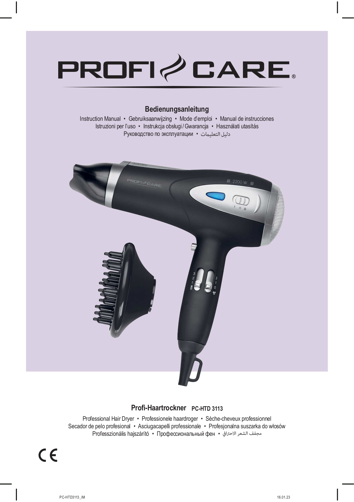 PROFICARE PC-HTD 3113 User guide - ManualMachine.com