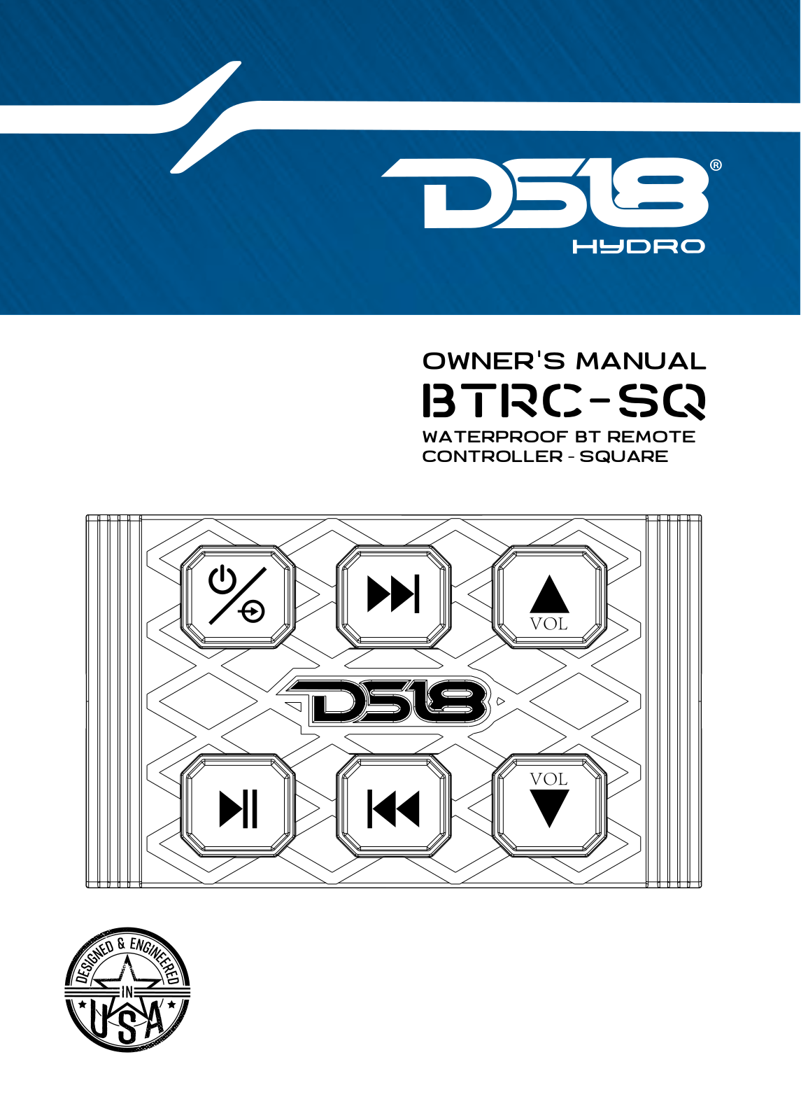 DS18 BTRC-SQ Owner's Manual