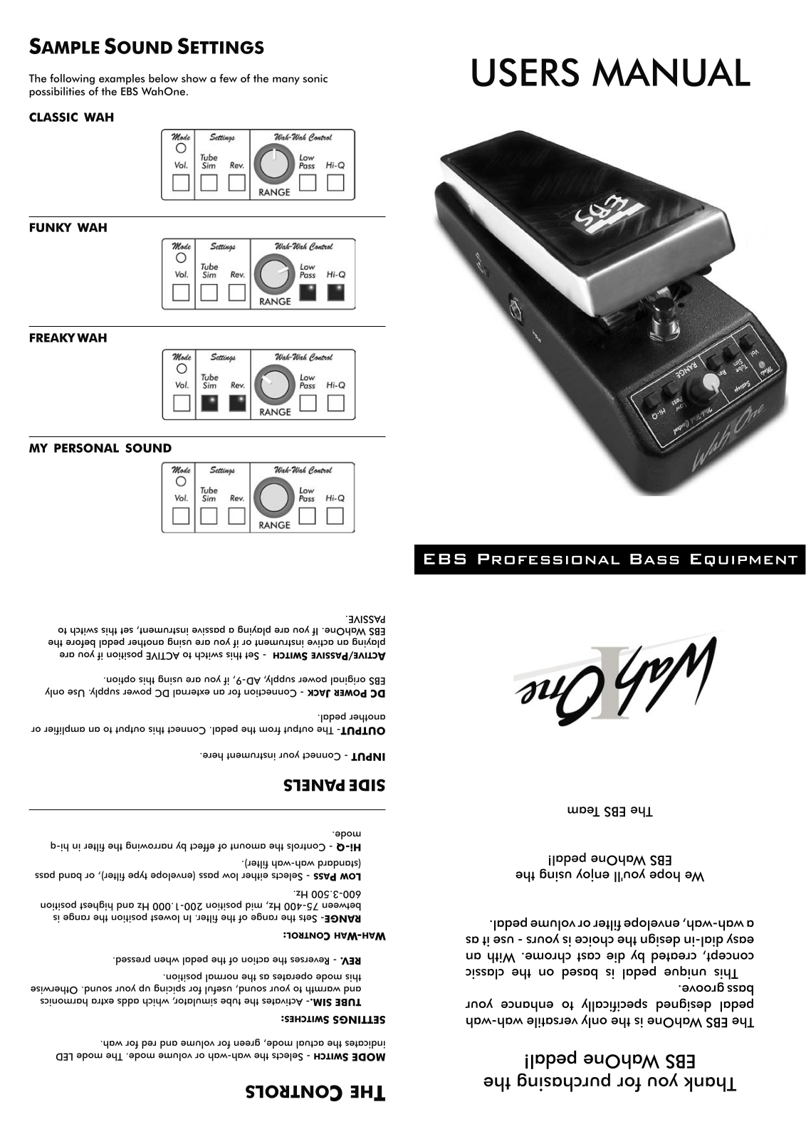 EBS WahOne User Manual