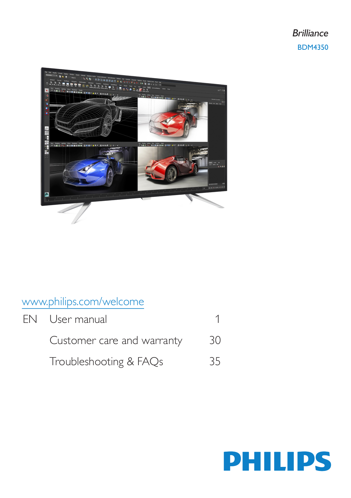 Philips BDM4350 User Manual