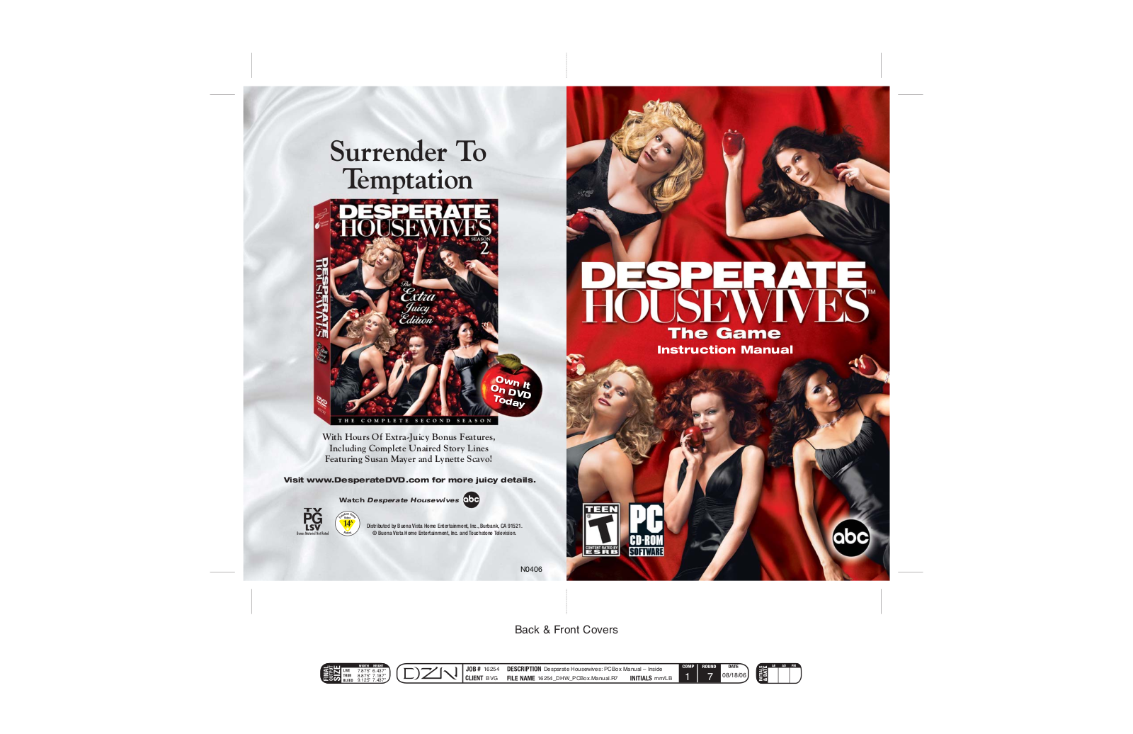 Disney Desperate Housewives- The Game User Manual