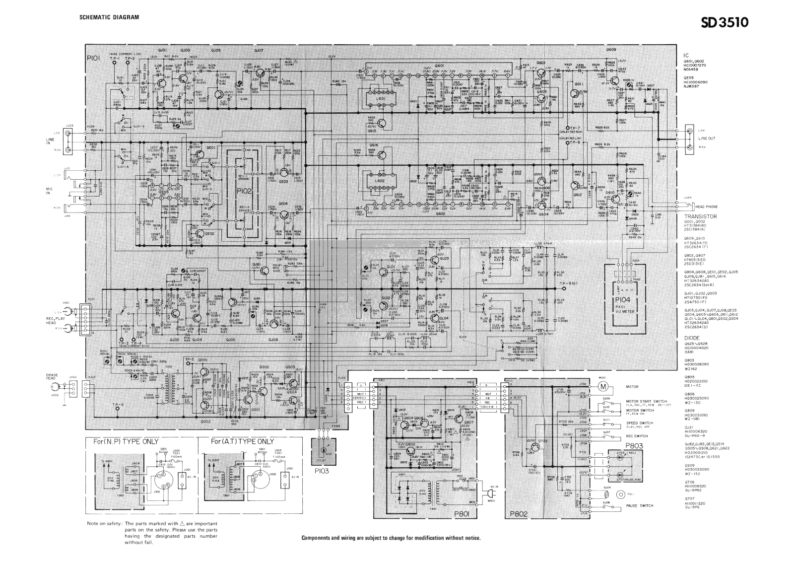 Marantz SD3510 Schematics