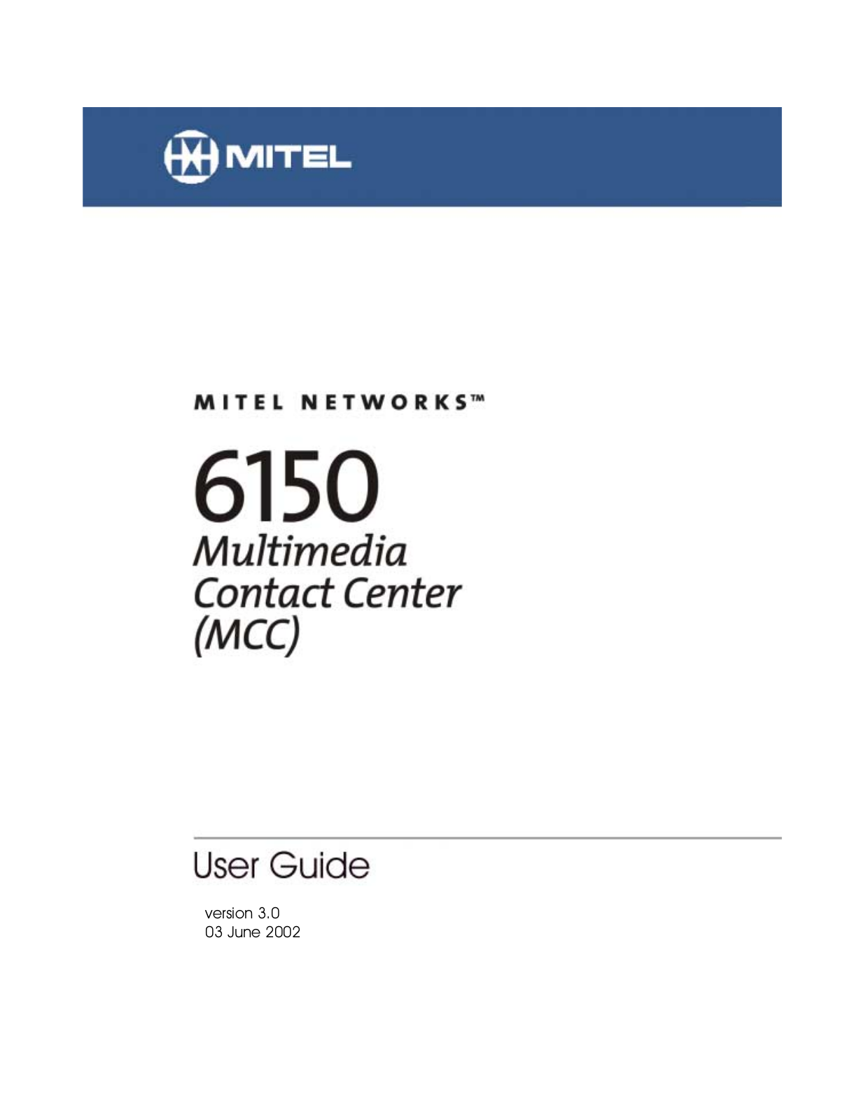 Mitel 6150 MCC User Manual