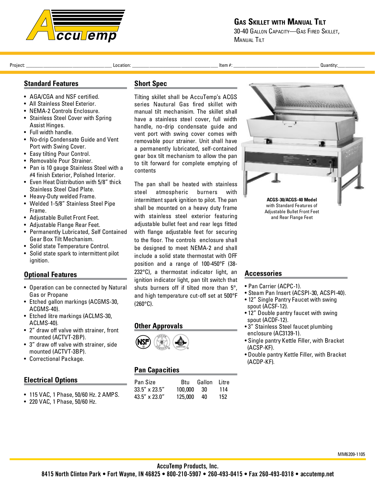 AccuTemp ACGS-30 User Manual