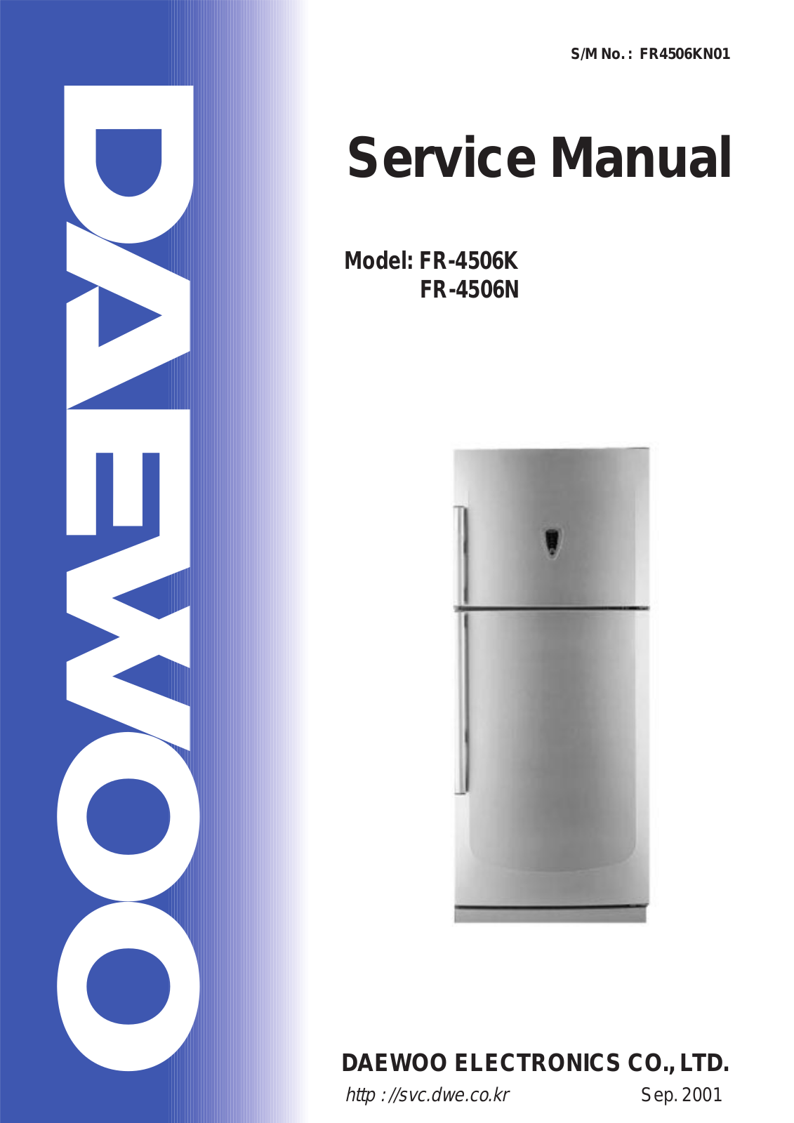 Daewoo FR-4506K, FR-4506N Service Manual