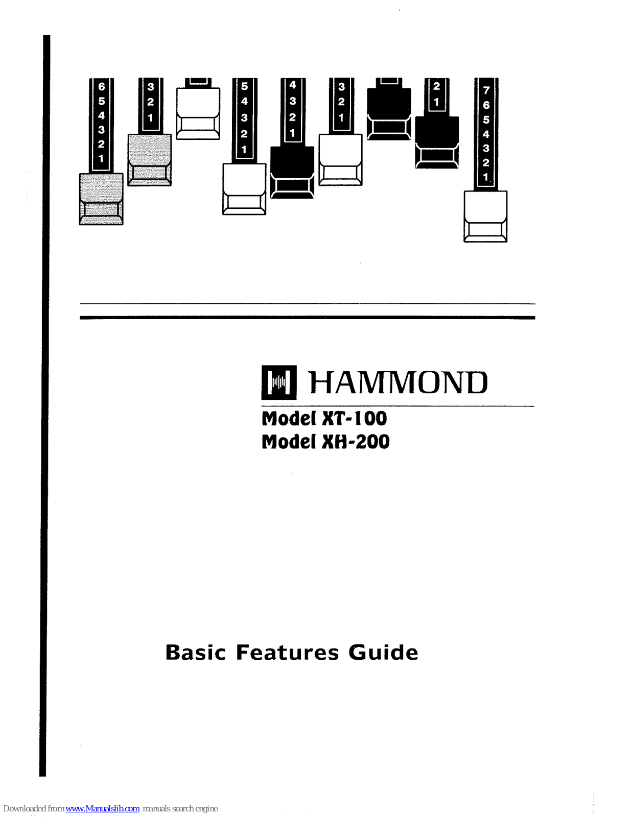 Hammond XT-100, XH-200 Basic Features Manual