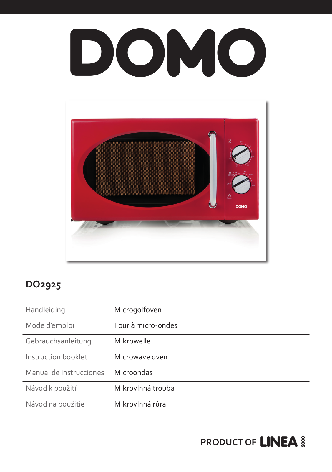 DOMO DO2925 User Manual