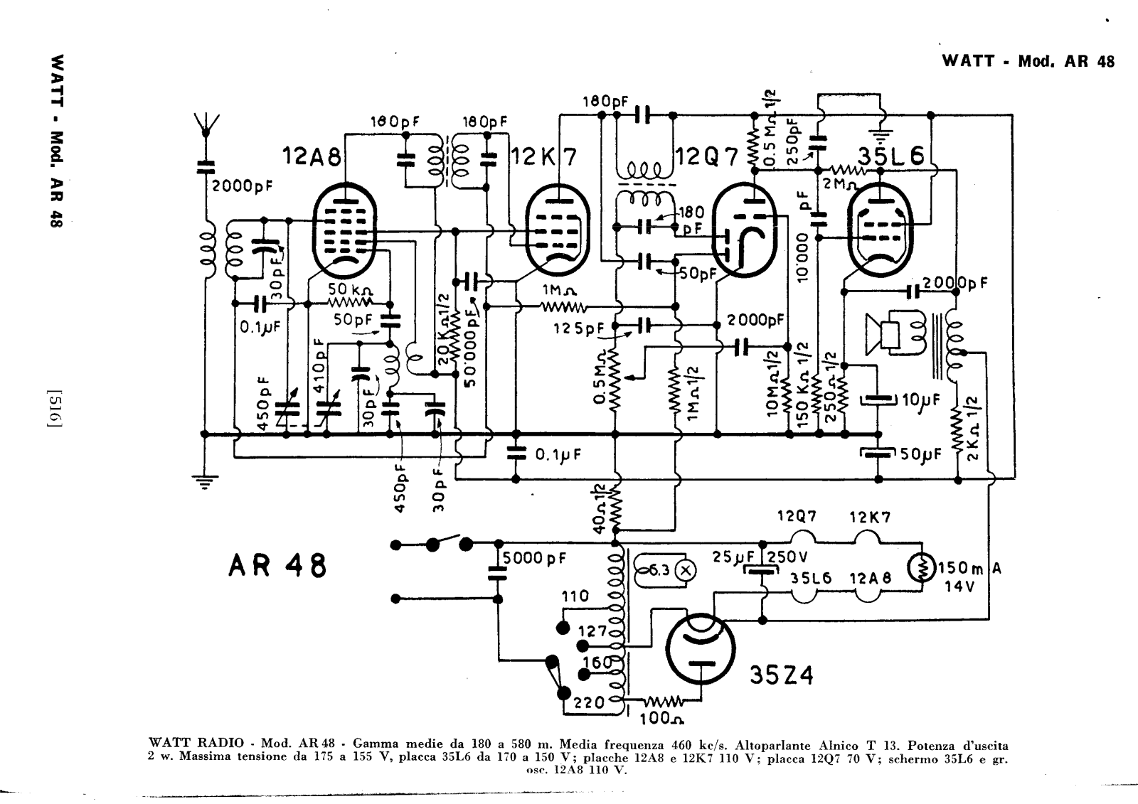 Watt Radio ar 48 schematic