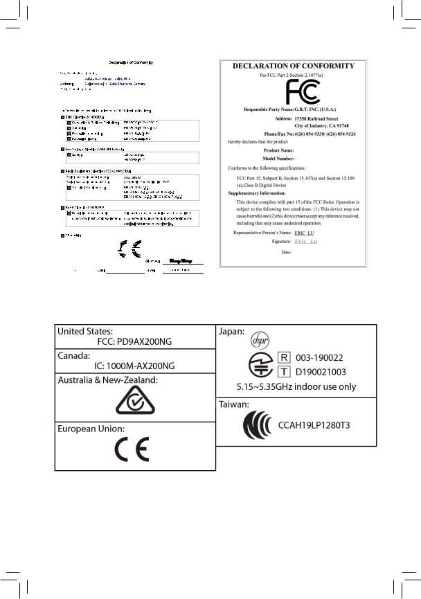 Gigabyte X570 I Aorus Pro WIFI Service Manual