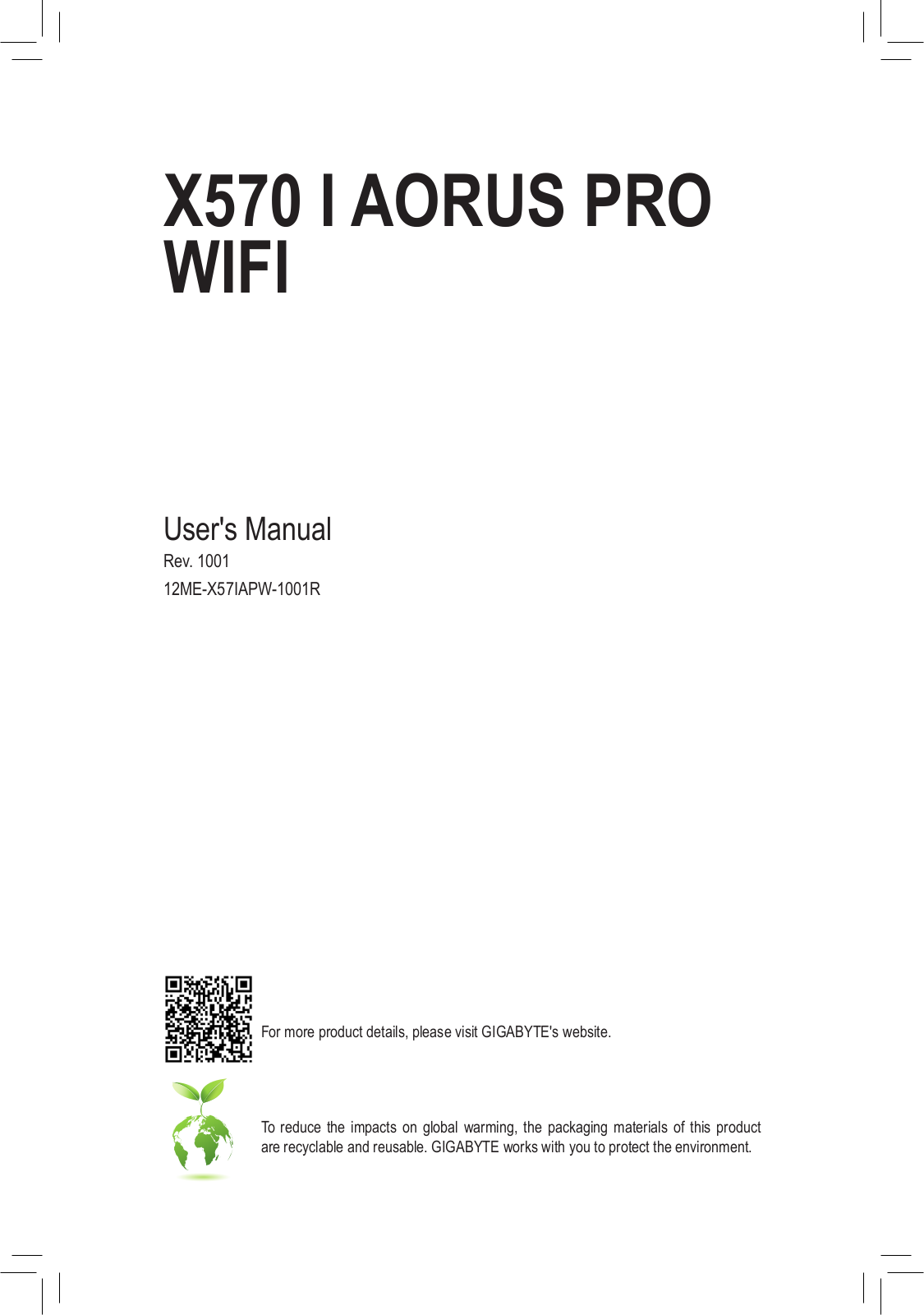 Gigabyte X570 I Aorus Pro WIFI Service Manual