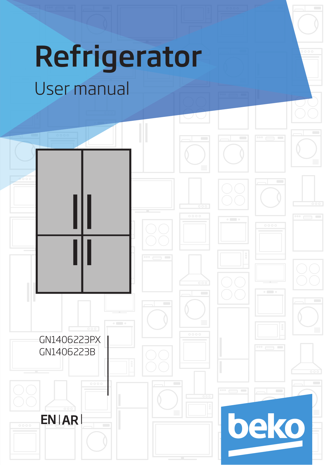 Beko GN1406223PX, GN1406223B User manual