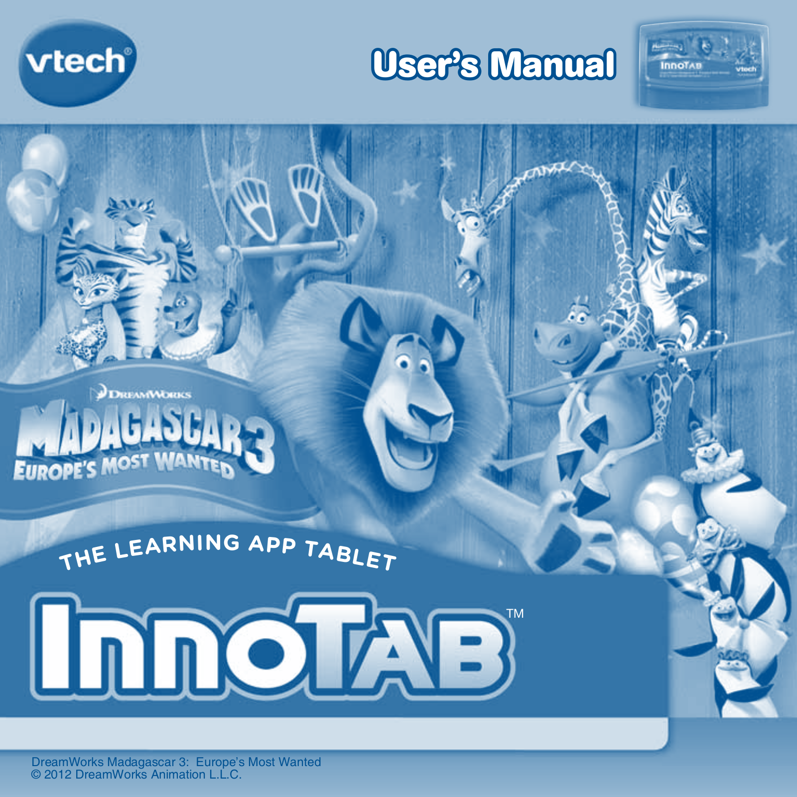 VTech Madagascar 3 Owner's Manual