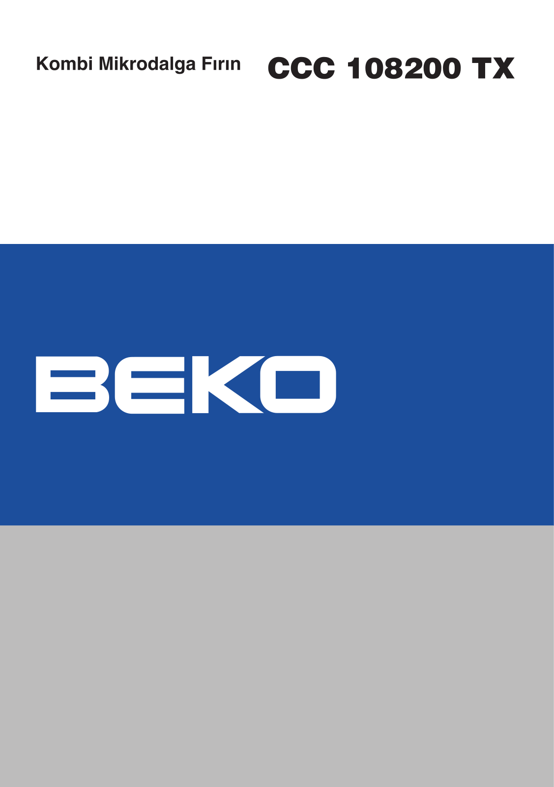 Beko CCC108200TX User manual