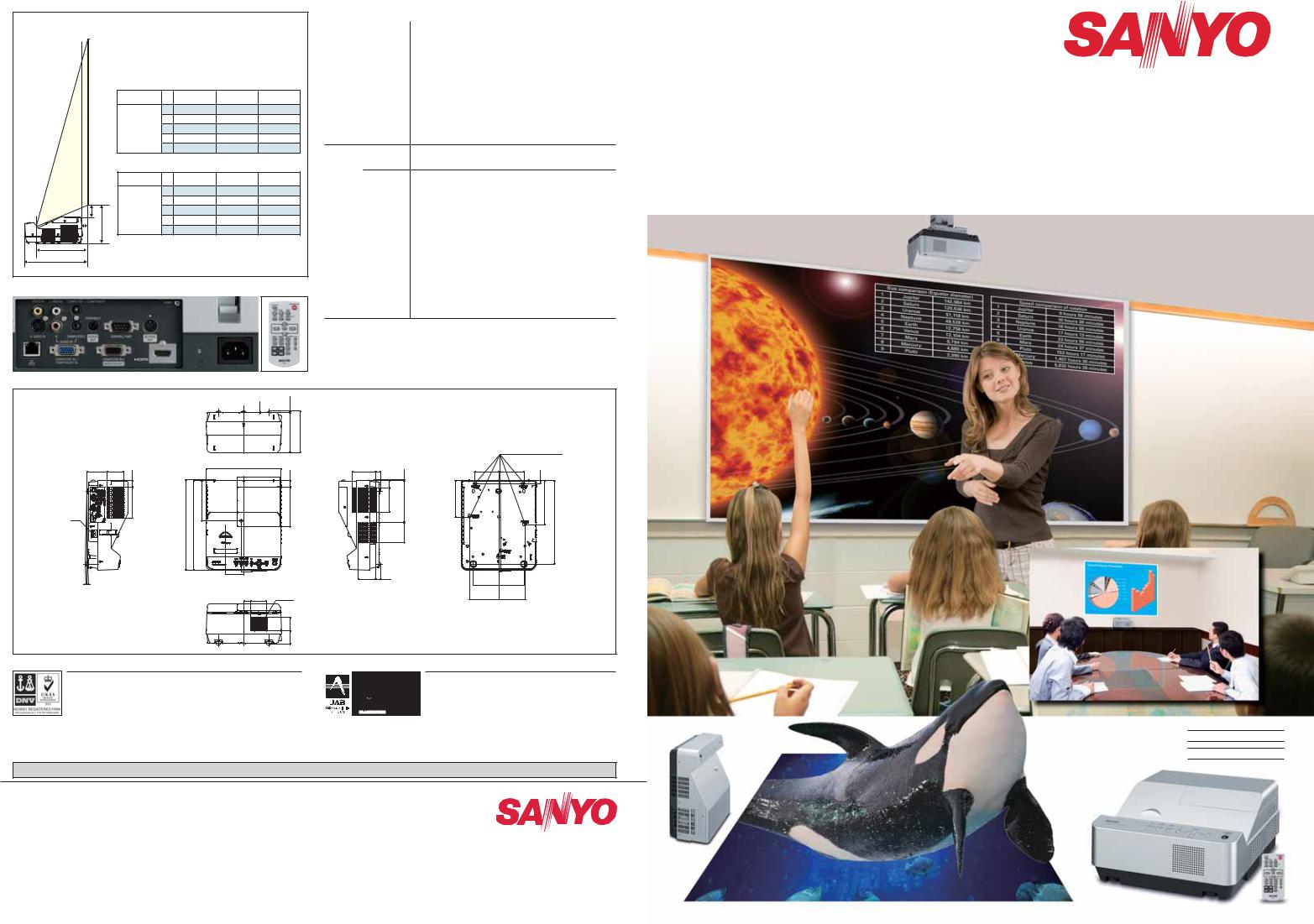 Sanyo PDG-DXL2000, PDG-DWL2500 Manual