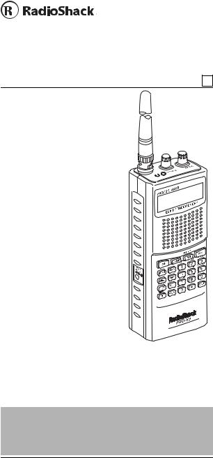 Radio Shack PRO-89 User Manual