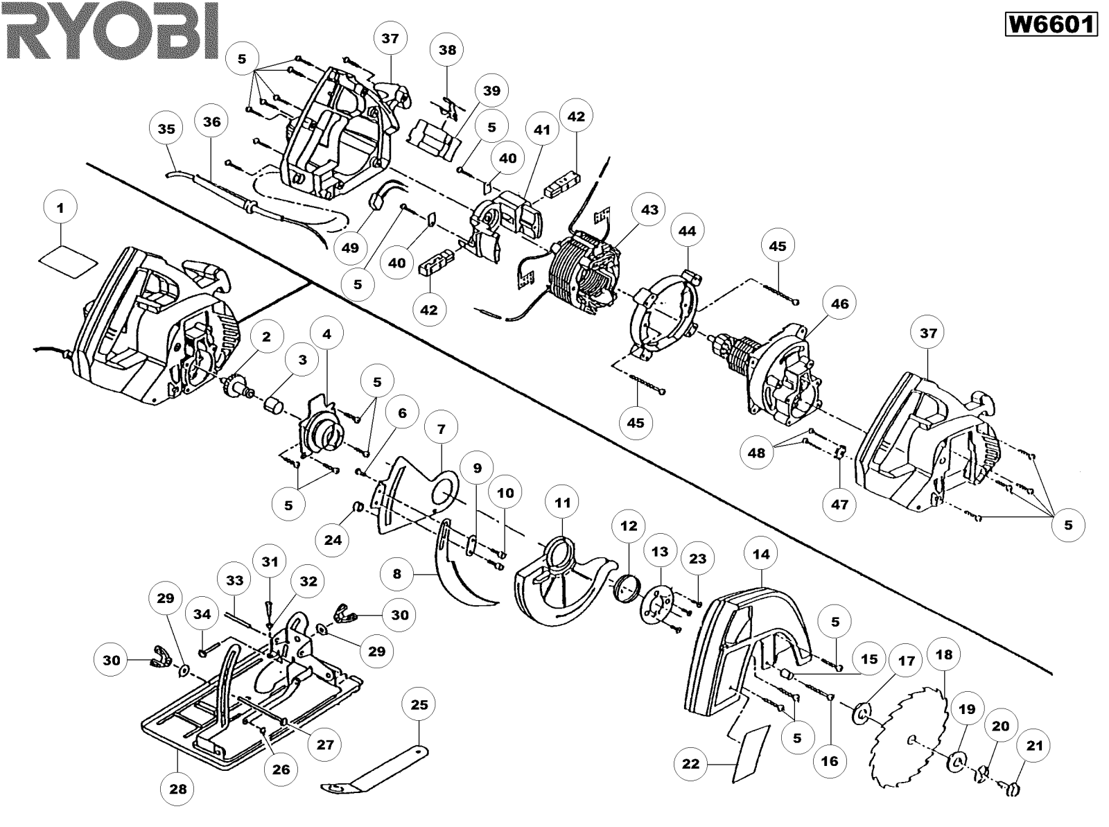 Ryobi W6601 User Manual