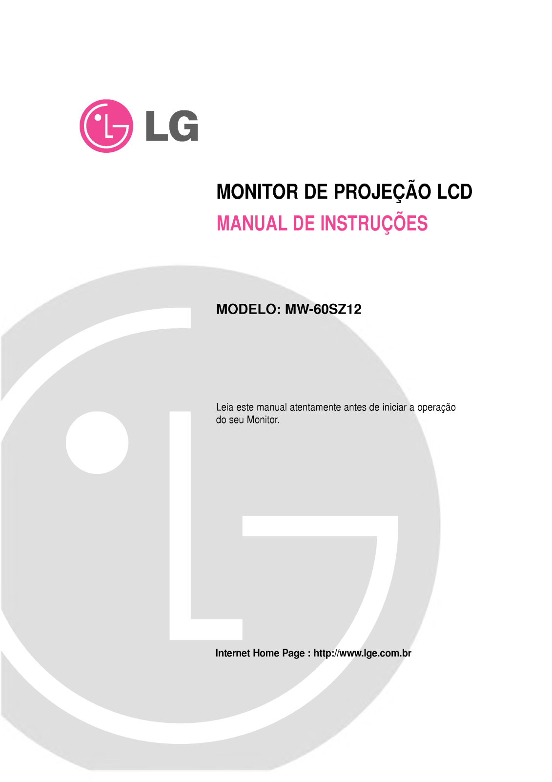 Lg MW-60SZ12 User Manual