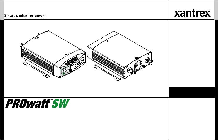 Xantrex Technology SW 1000, SW 2000, SW 600 User Manual