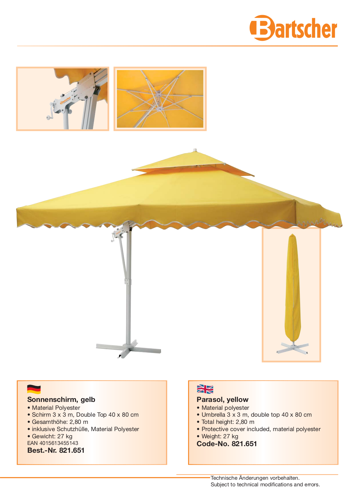 Bartscher 821651 BROCHURE