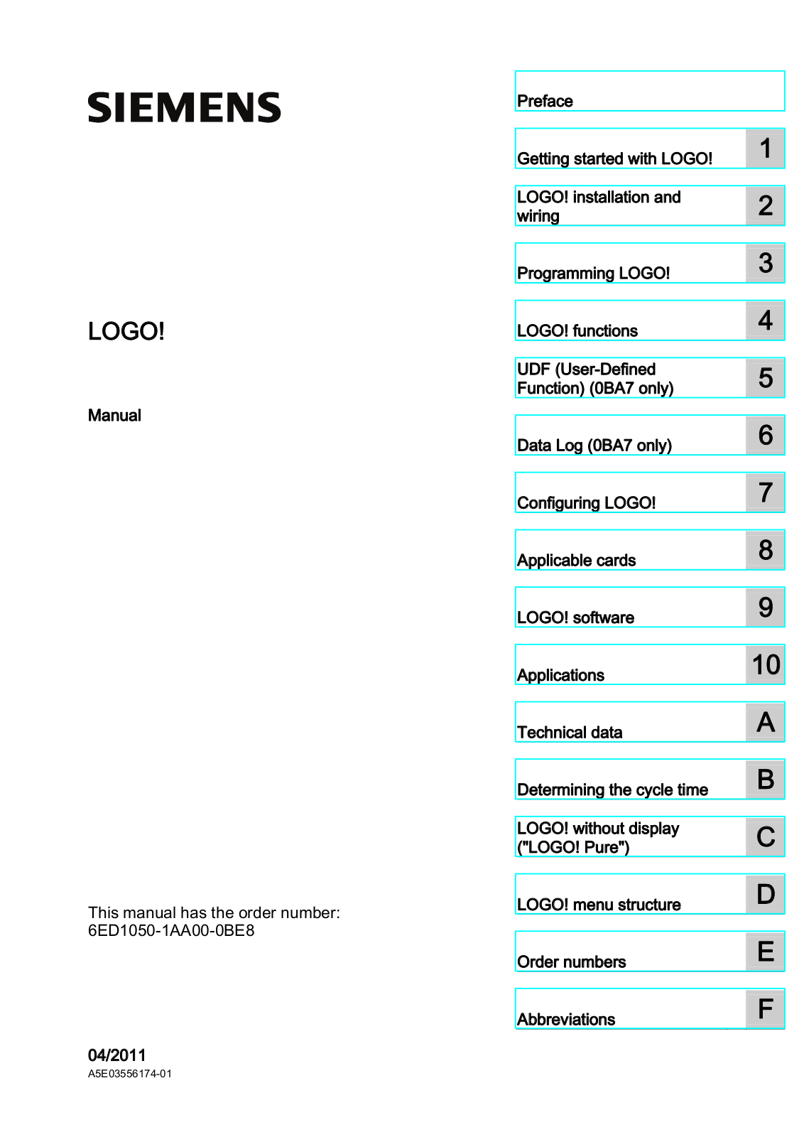 Siemens LOGO! User Manual