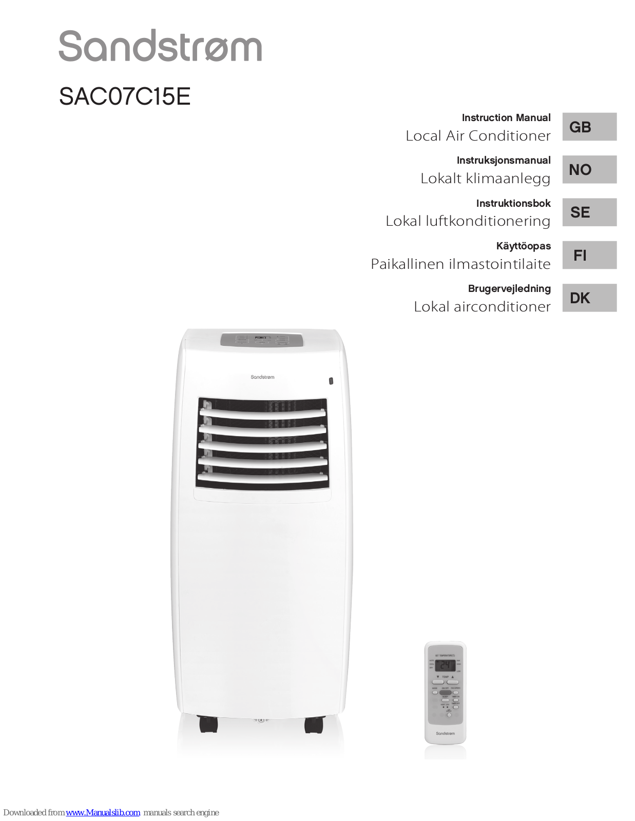 Sandstrom SAC07C15E Instruction Manual