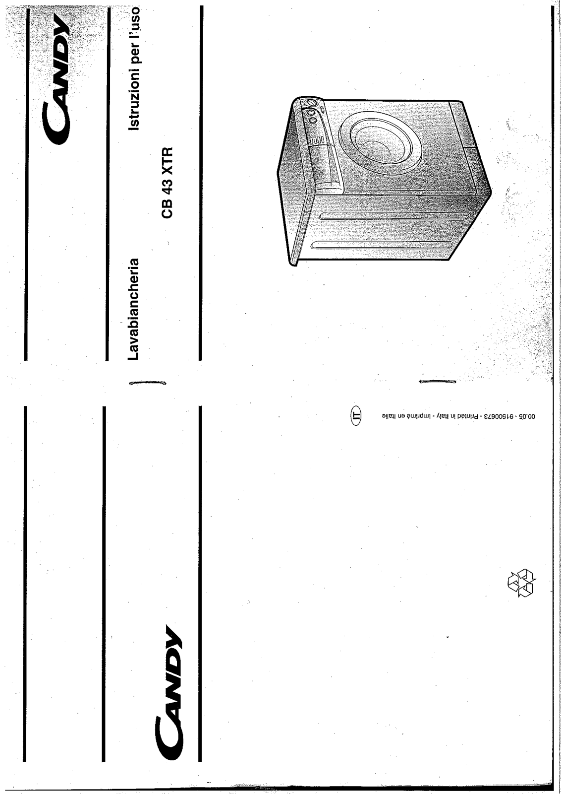 Candy CB43XTRIT, CB43XTRSY Manual