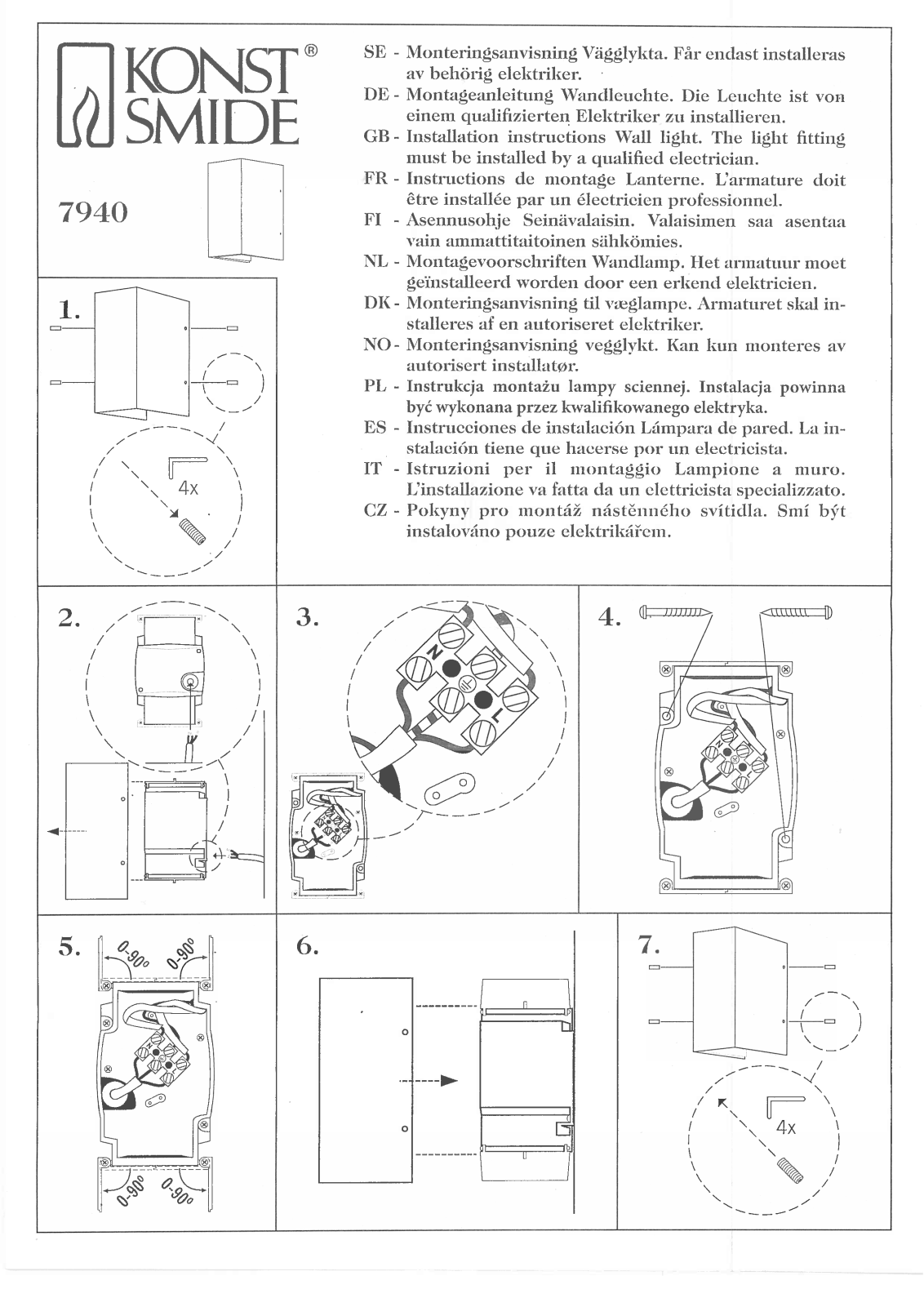 Konstsmide 7940 User guide