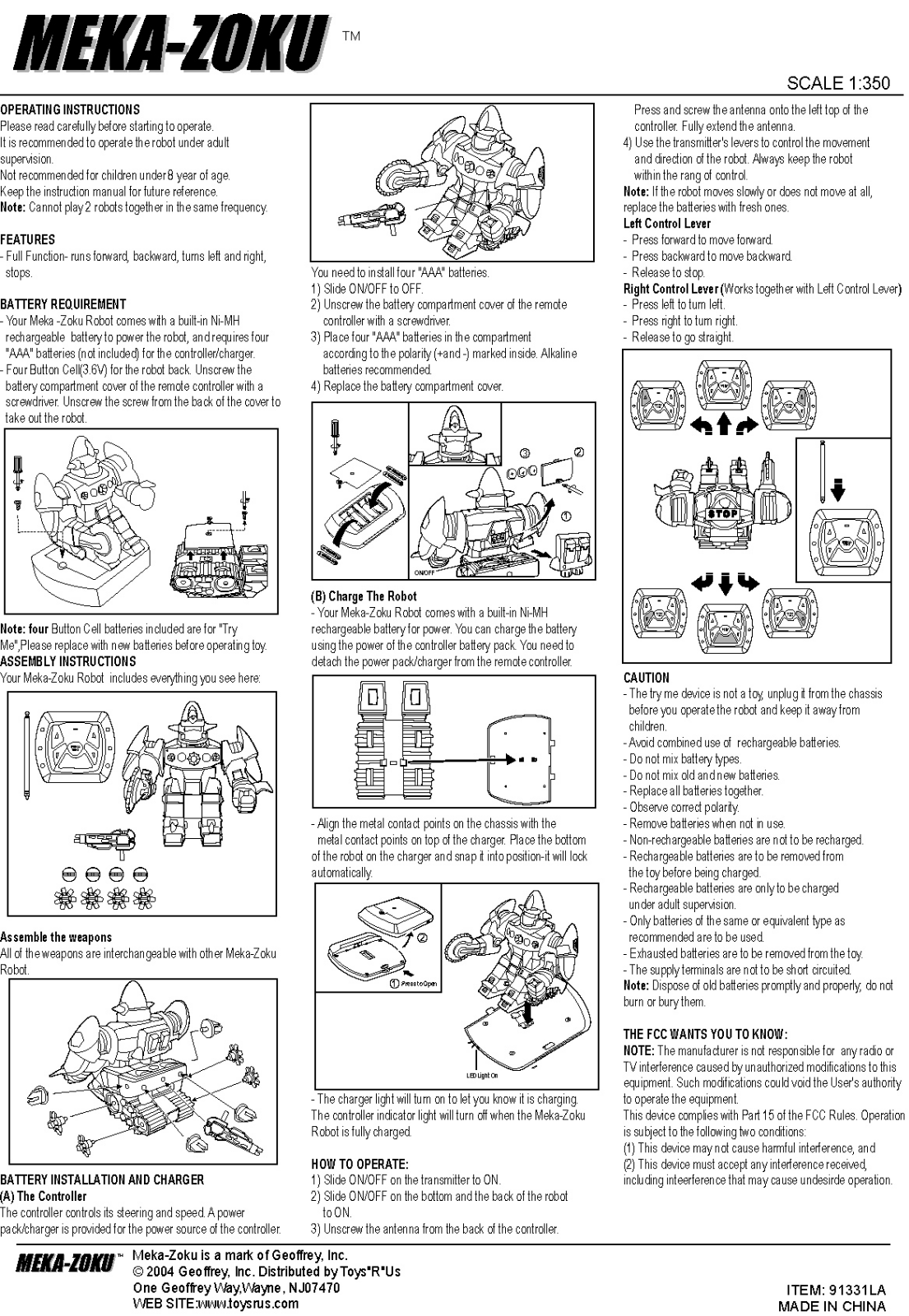 Echo Toys 91331T27 Users manual