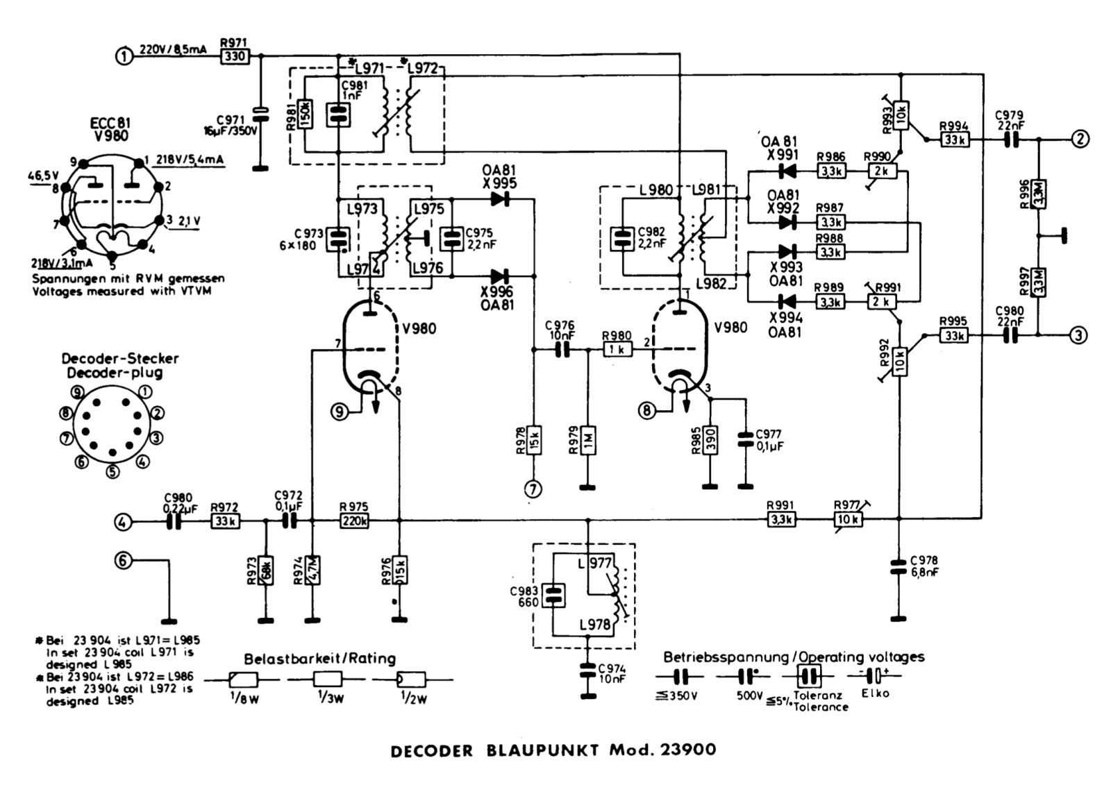 Blaupunkt 23900 schematic