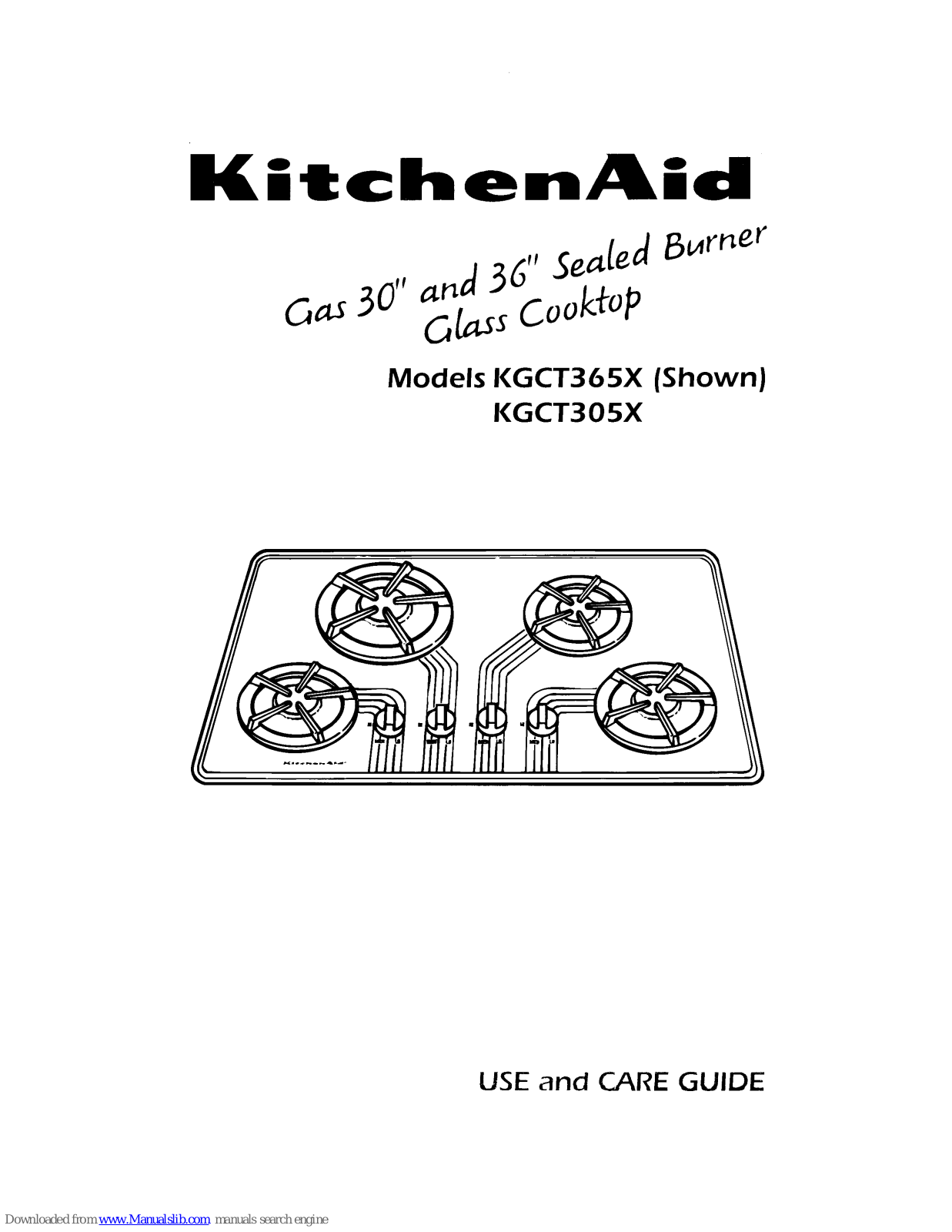 KitchenAid KGCT365X, KGCT305X Use And Care Manual