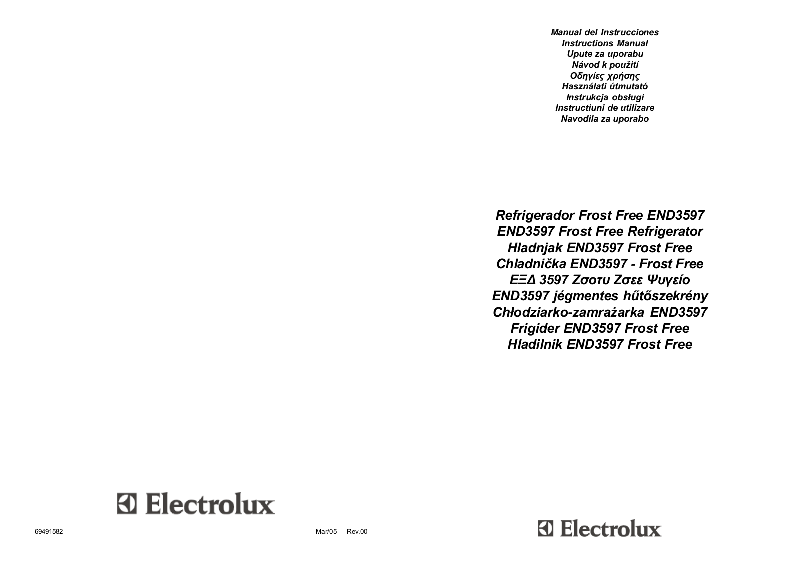 AEG END3597 User Manual