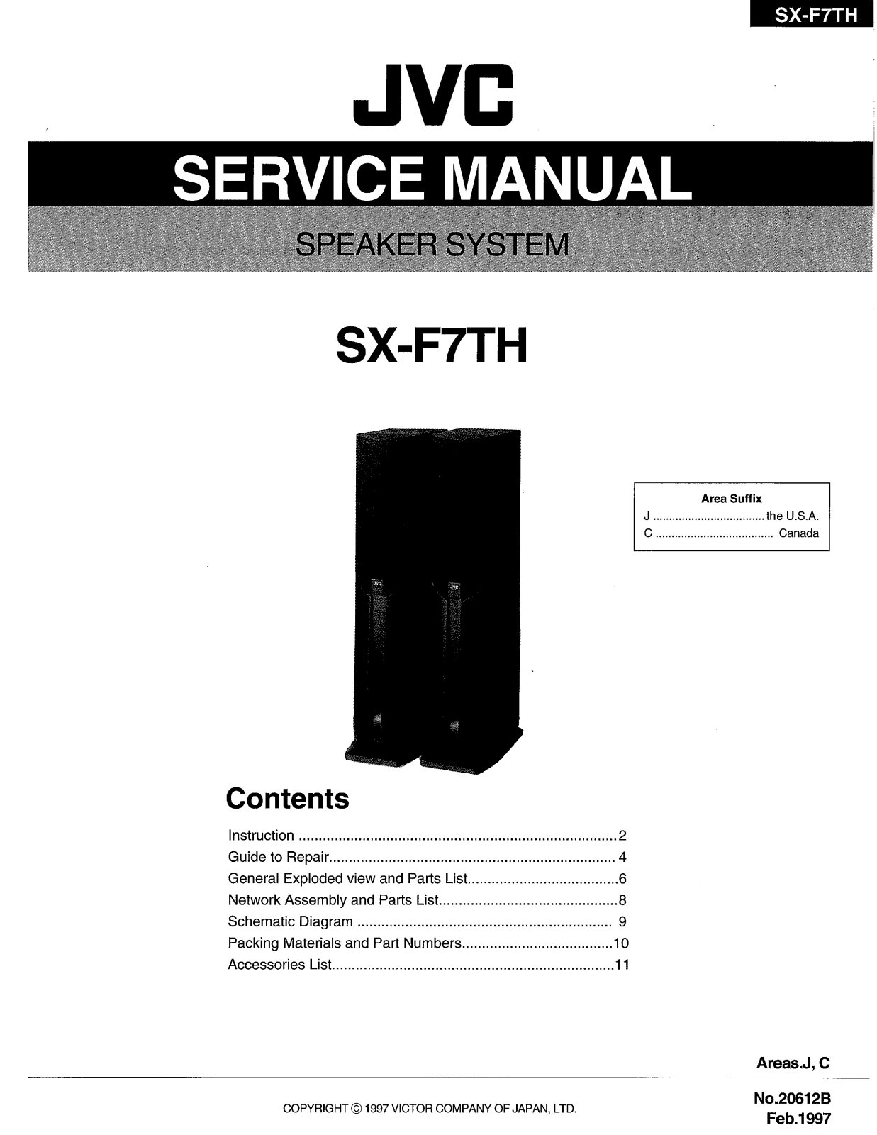 JVC SX-F7TH Service Manual