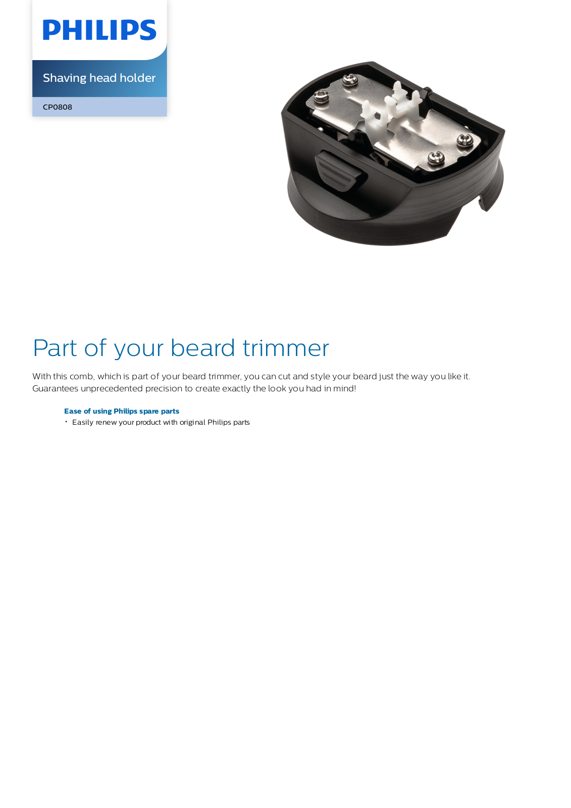 Philips CP0808/01 leaflet - ManualMachine.com