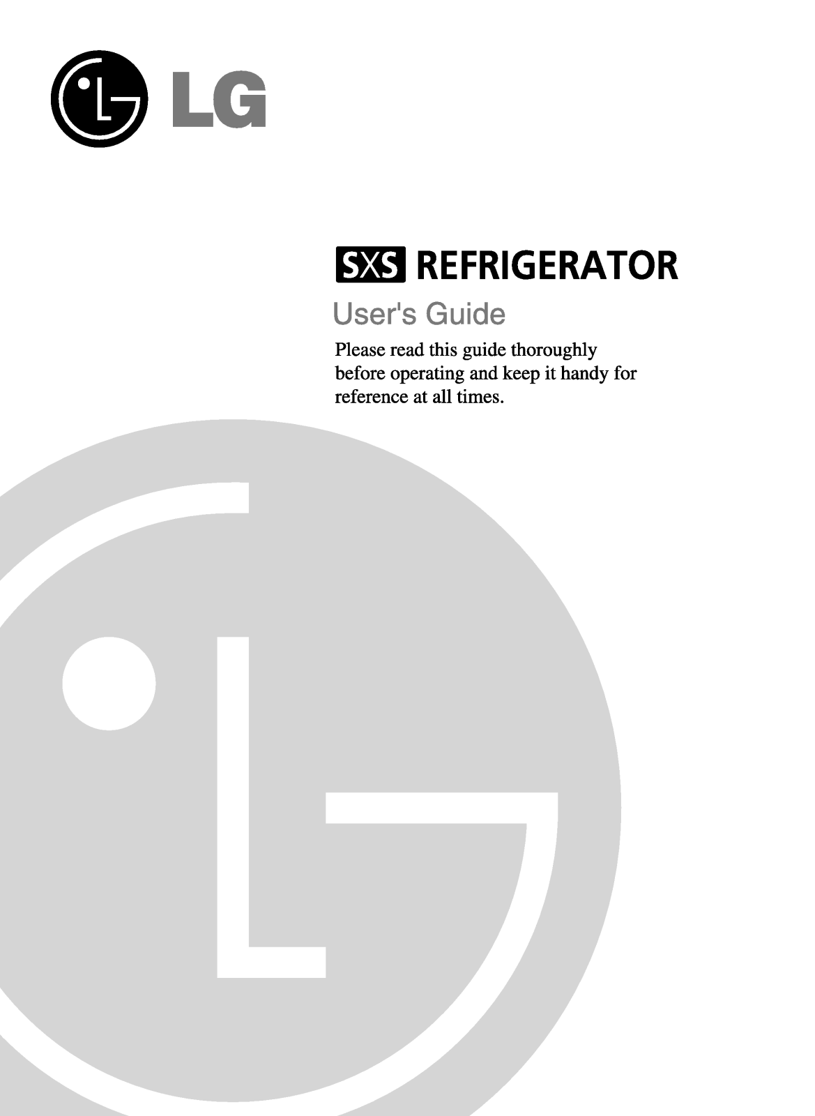 LG GR-B207RGQ Owner’s Manual