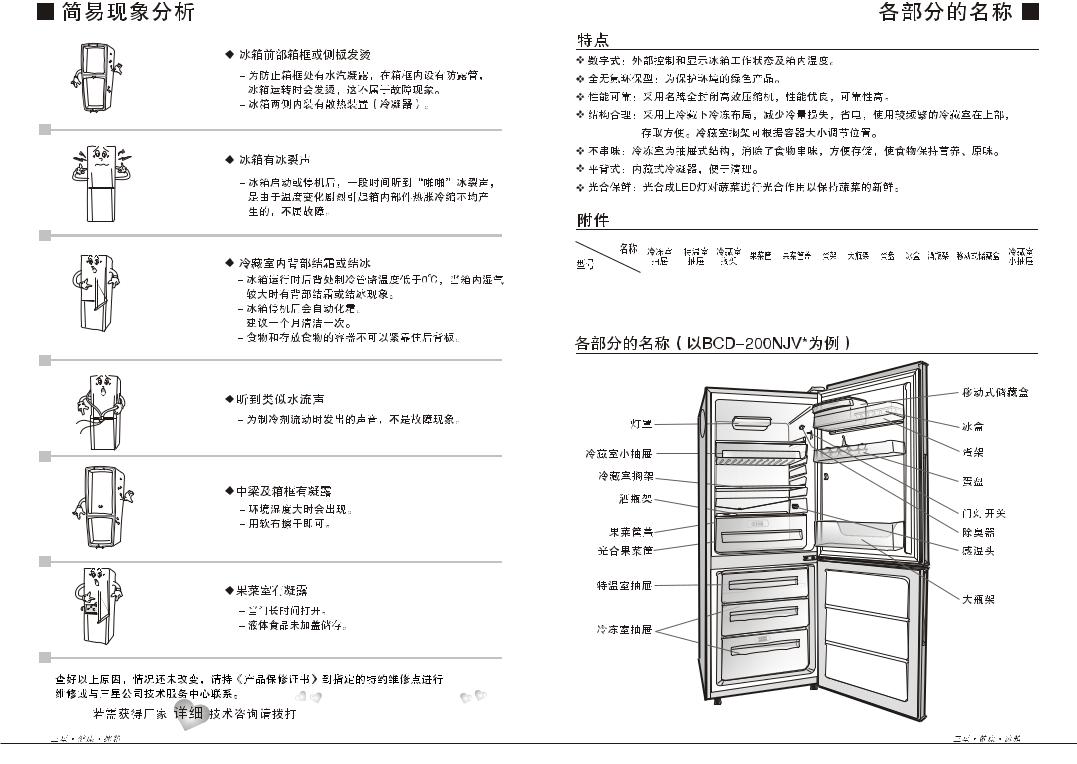 Samsung BCD-200NJVG, BCD-220NISA, BCD-220NJVW, BCD-200NJVS, BCD-220NJVS Manual