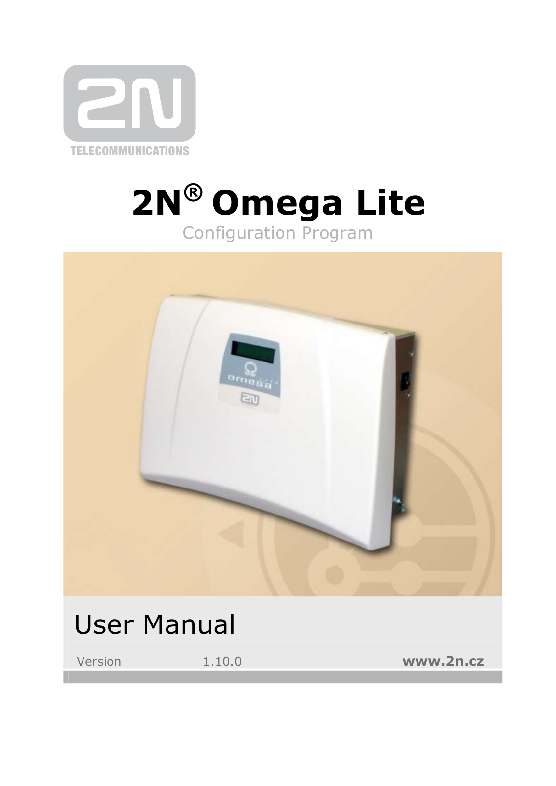 2N Omega Configuration Tool manual v1.10