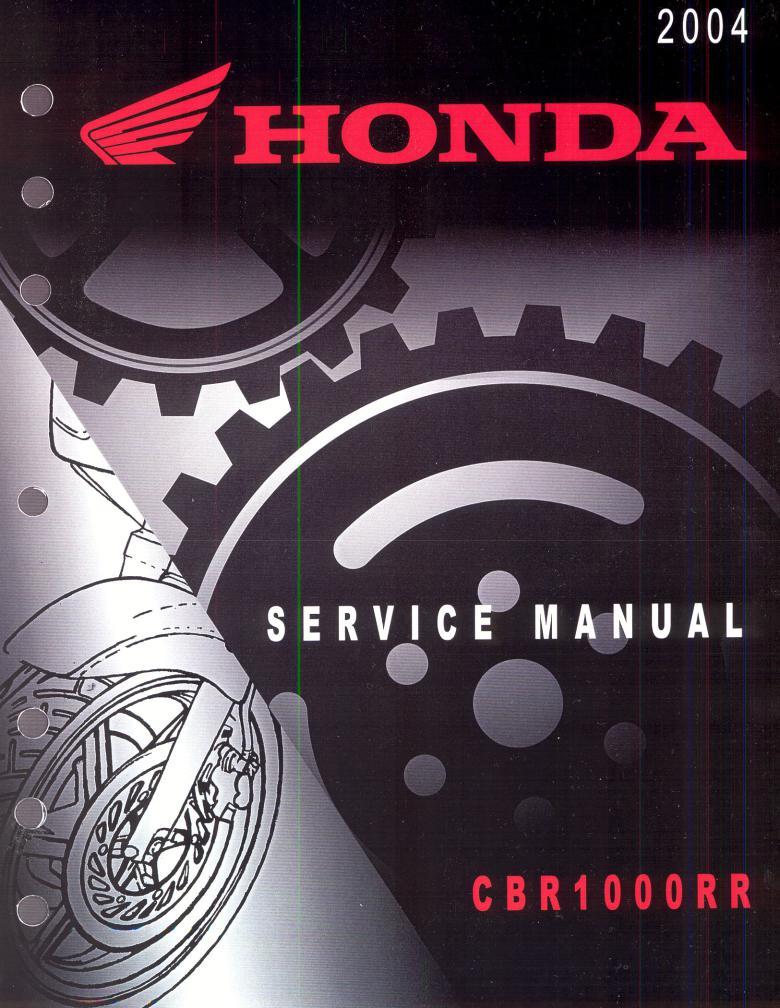 Honda CBR 1000 RR Fireblade 2004 Haynes Service Repair Manual 4604