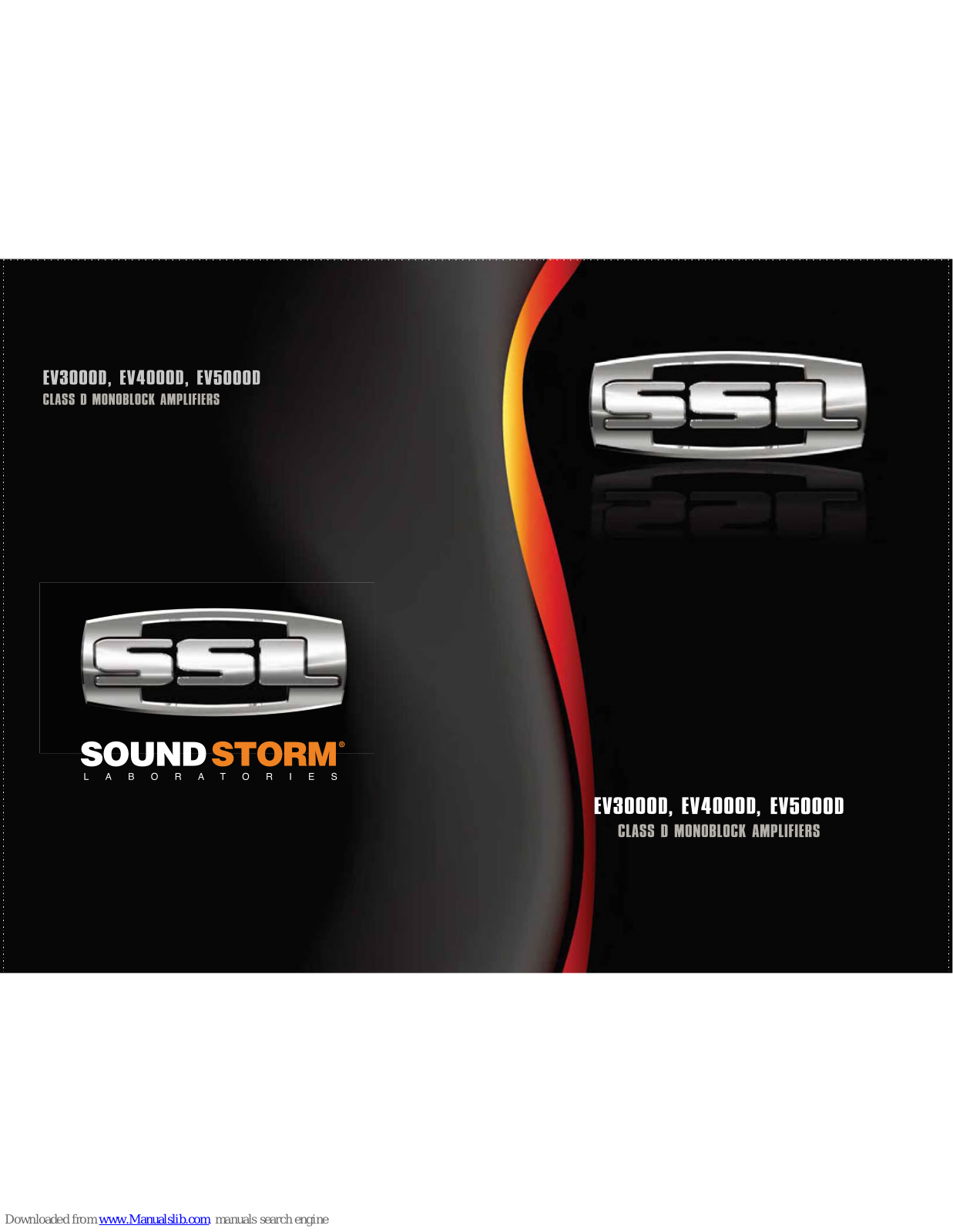 Sound Storm EV3000D, EV4000D, EV5000D User Manual - ManualMachine.com