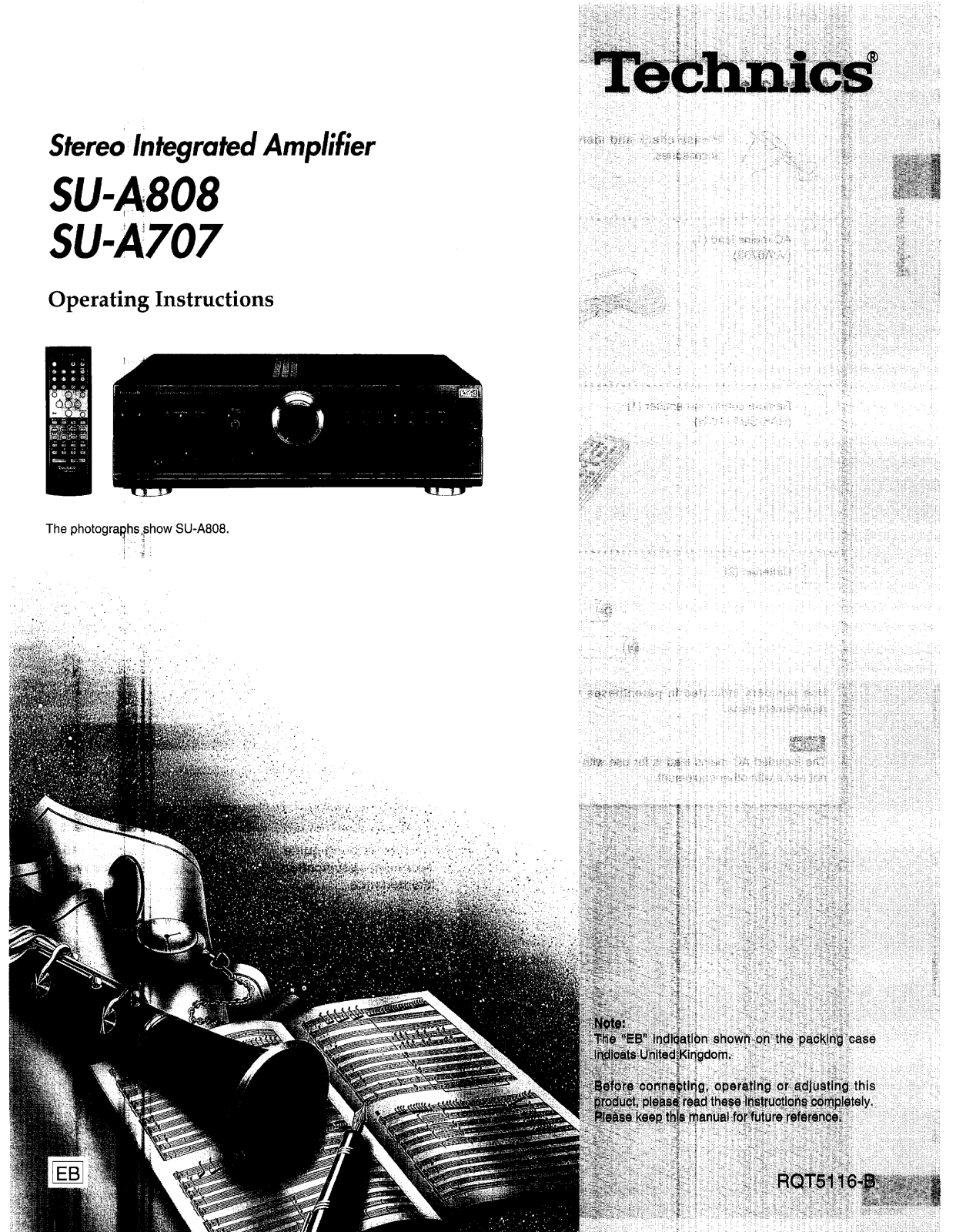 Technics SUA-808 Owners manual