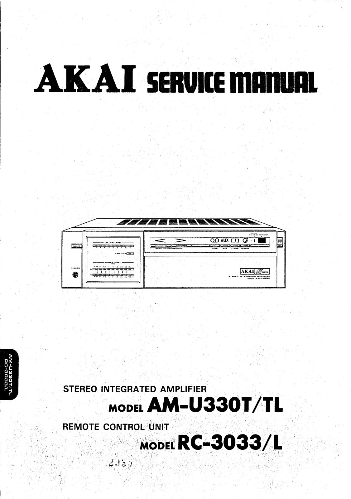 Akai AM-U330-T Service Manual