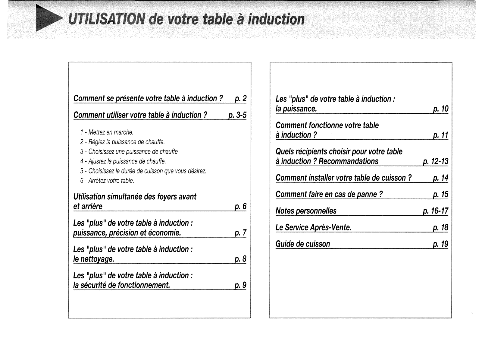 BRANDT TPI22 User Manual