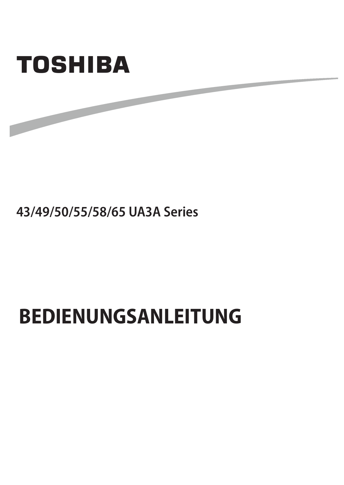 Toshiba 43UA3A63DG operation manual