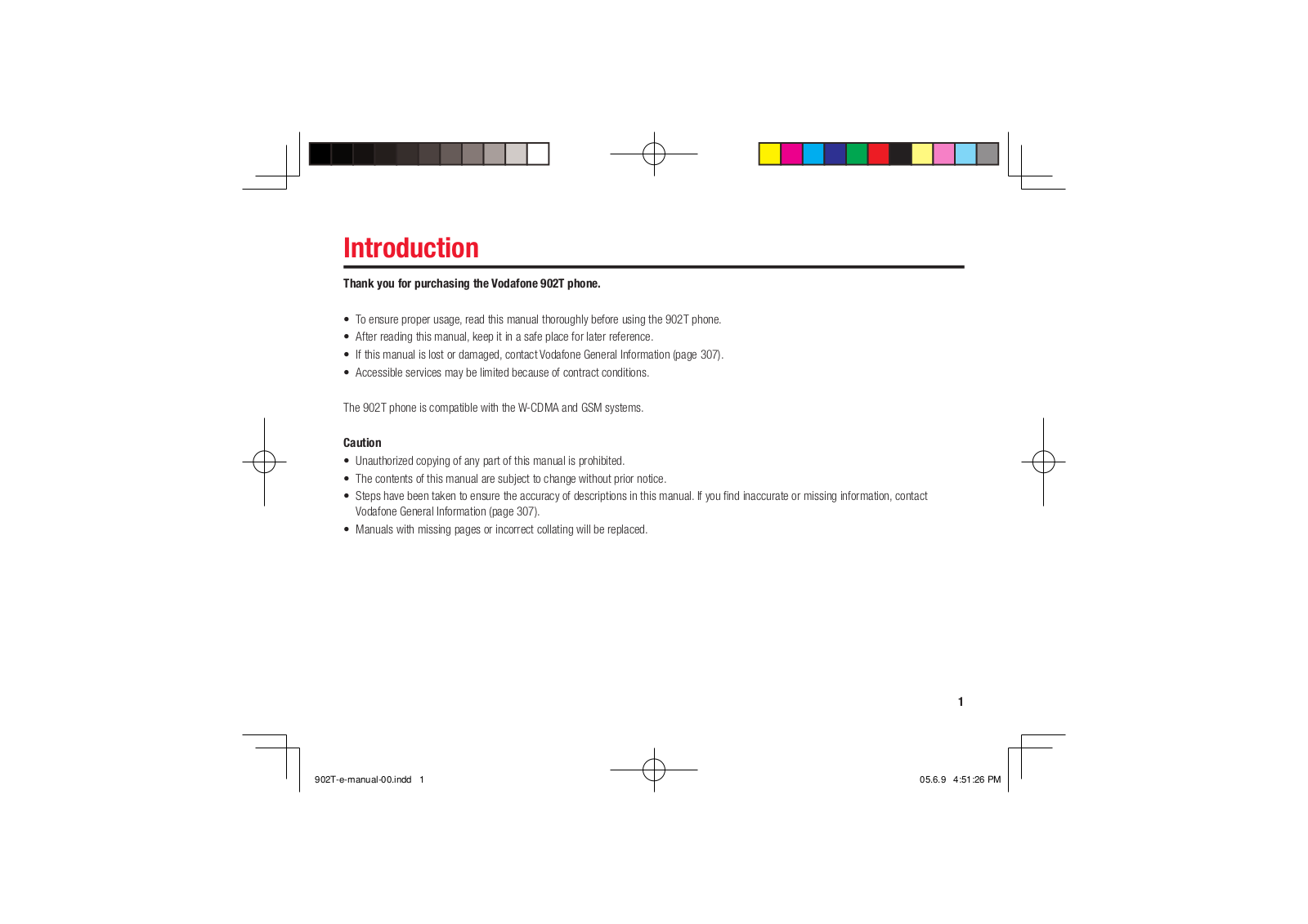 Vodafone 902T User Manual