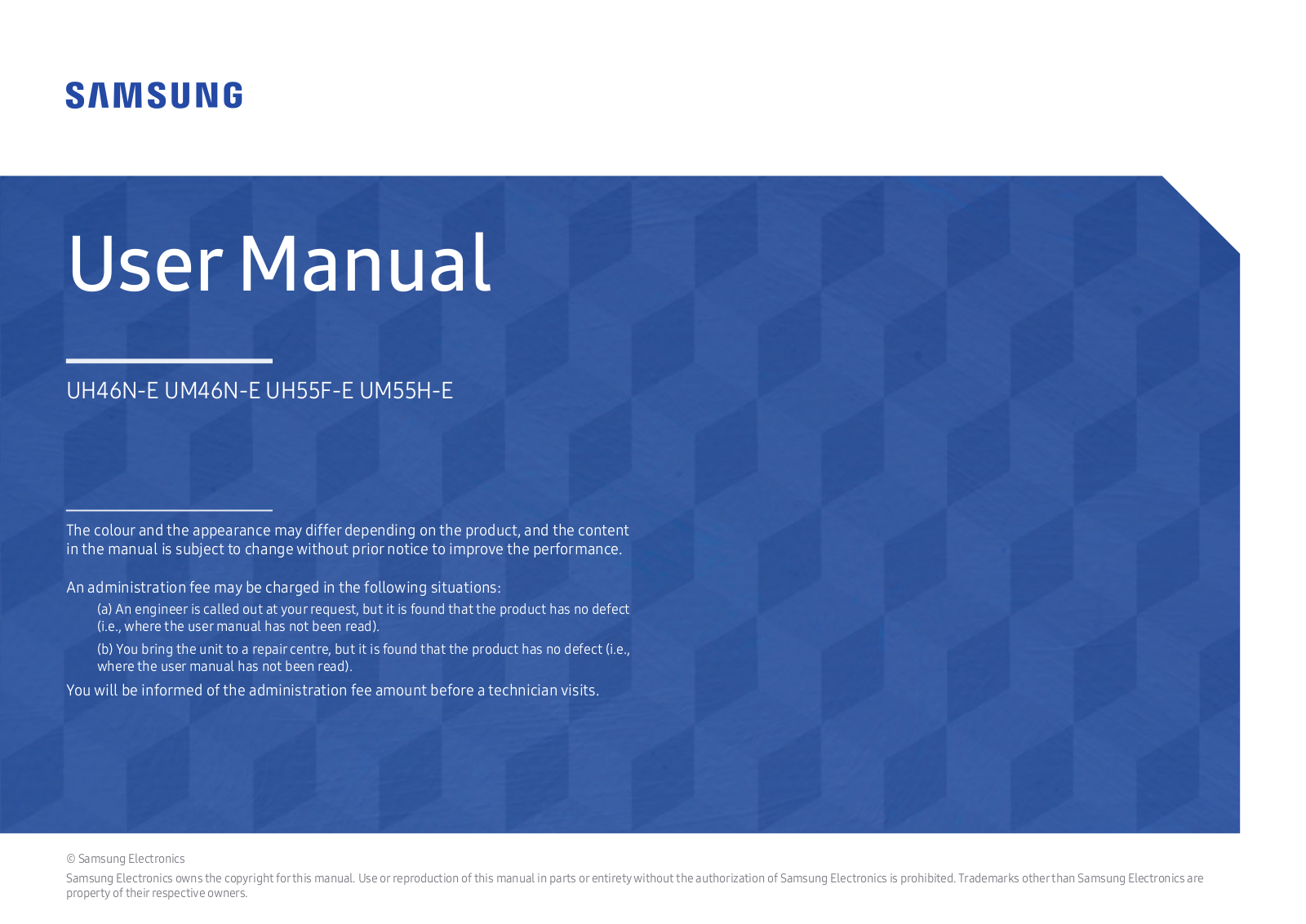 Samsung LH55UHFHLBB/EN User Manual