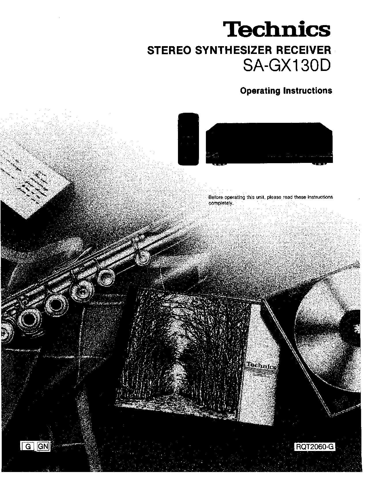 Technics SA-GX130D User Manual