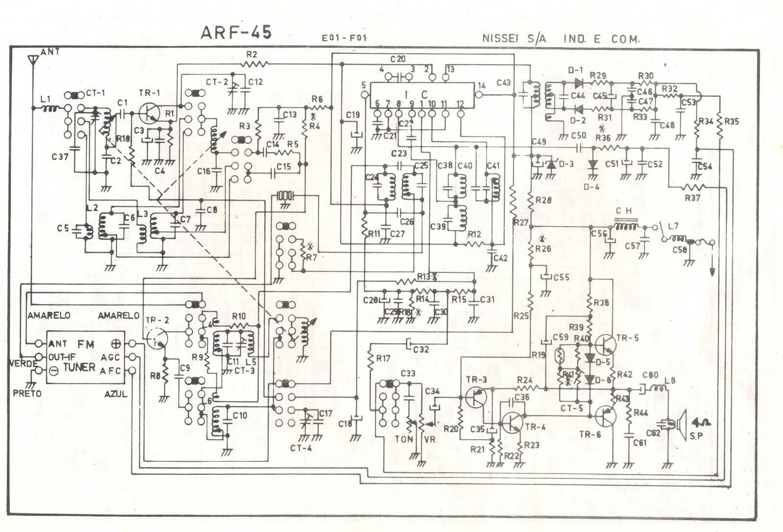 NISSEI ARF-45 Schematic